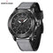 NORTH EDGE solar watch with black dial and grey fabric strap from Alcom Distribution