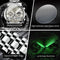 Classic multifunctional watches by Alcom Distribution with waterproof design stainless steel strap and luminous function