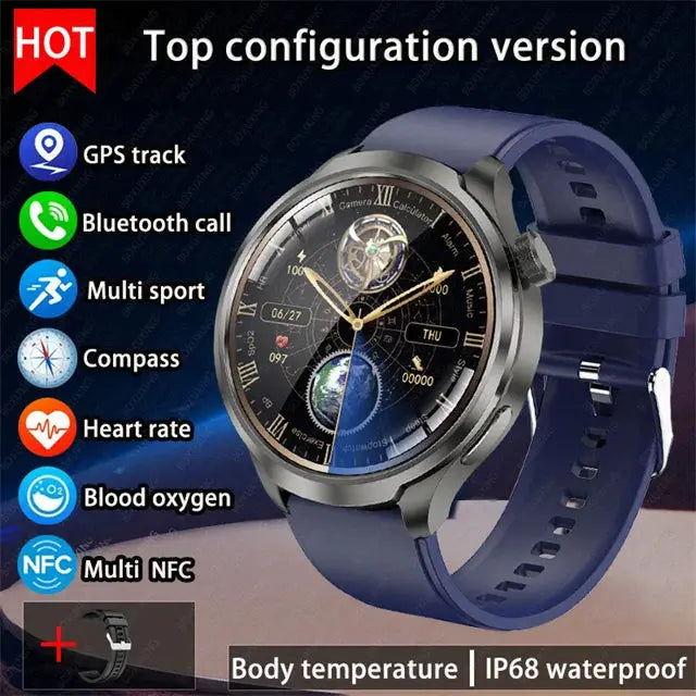 Alcom Distribution outdoor GPS smartwatch with GPS track compass heart rate and blood oxygen monitoring