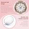 Luxury quartz watch for women with diamond dial design and hardlex dial window material