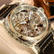 Alcom Distribution premium men's watch with mechanical movement and intricate engraved case design