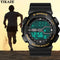 Large LED waterproof watch by Alcom Distribution with black rugged design and digital display
