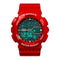 Alcom Distribution large LED waterproof watch in red with digital display and water resistance