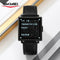 SKMEI 2388 men's digital watch with black square face and leather strap by Alcom Distribution