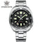 Steeldive SD1970 automatic dive watch with stainless steel band and black dial from Alcom Distribution