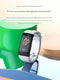 Tech-savvy fitness wearable by Alcom Distribution showing blood sugar monitoring on white wristband
