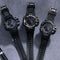 Alcom Distribution waterproof chronograph sports watch with black bands and digital analog display