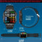 Alcom Distribution waterproof fitness smartwatch with black band showing multiple health metrics on display